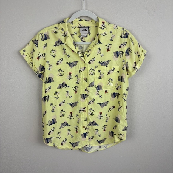 North Face Pacific Short Sleeve Shirt - Size Medium - Picture 1 of 6